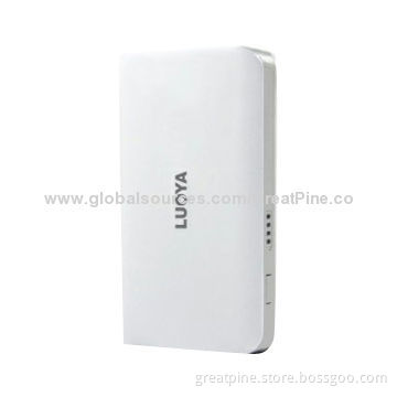 Safety Power Bank w/ 4LED Flashlight Function, 5200mAh Capacity, for iPhone/Galaxy and Android Phone
